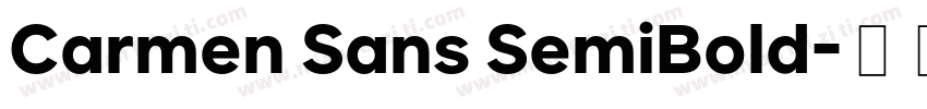 Carmen Sans SemiBold字体转换
